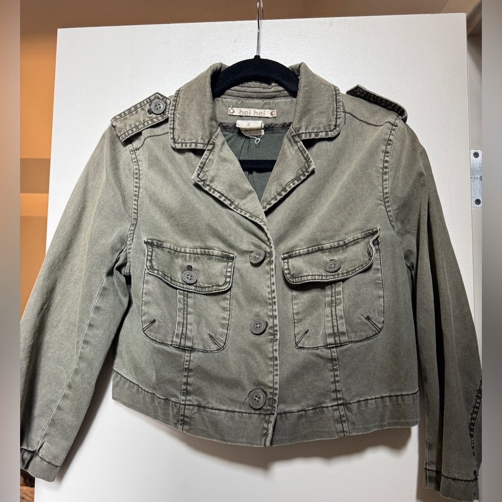 Women's Utility Jacket in Olive Green